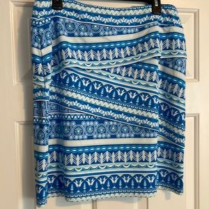 J. McLaughlin Nicola skirt, blue, Large